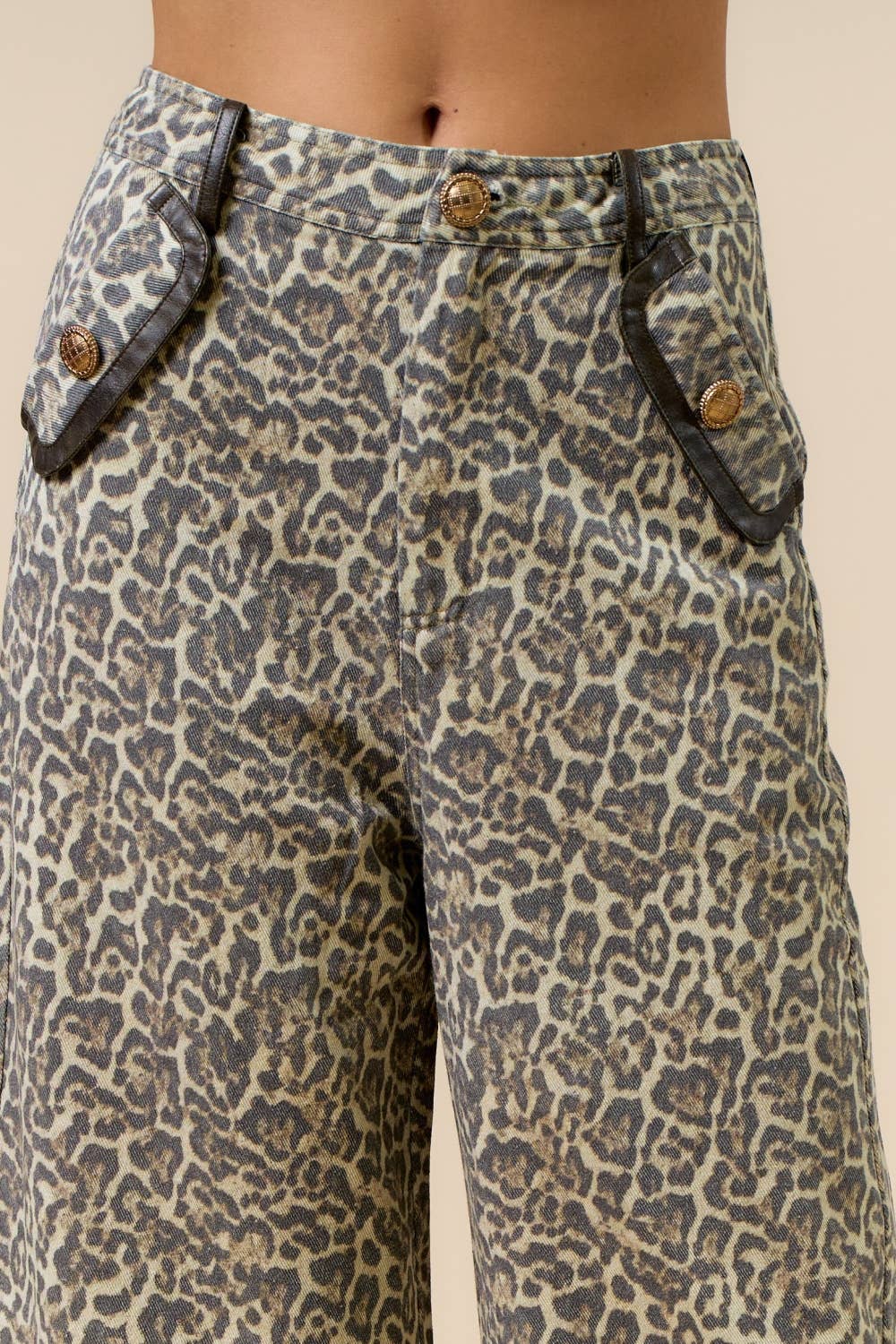 Leopard Denim for wholesale on Faire