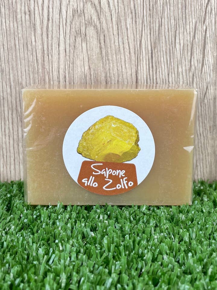 Jabón artesanal de azufre, 100 g para venta al por mayor de Erbe di Mauro