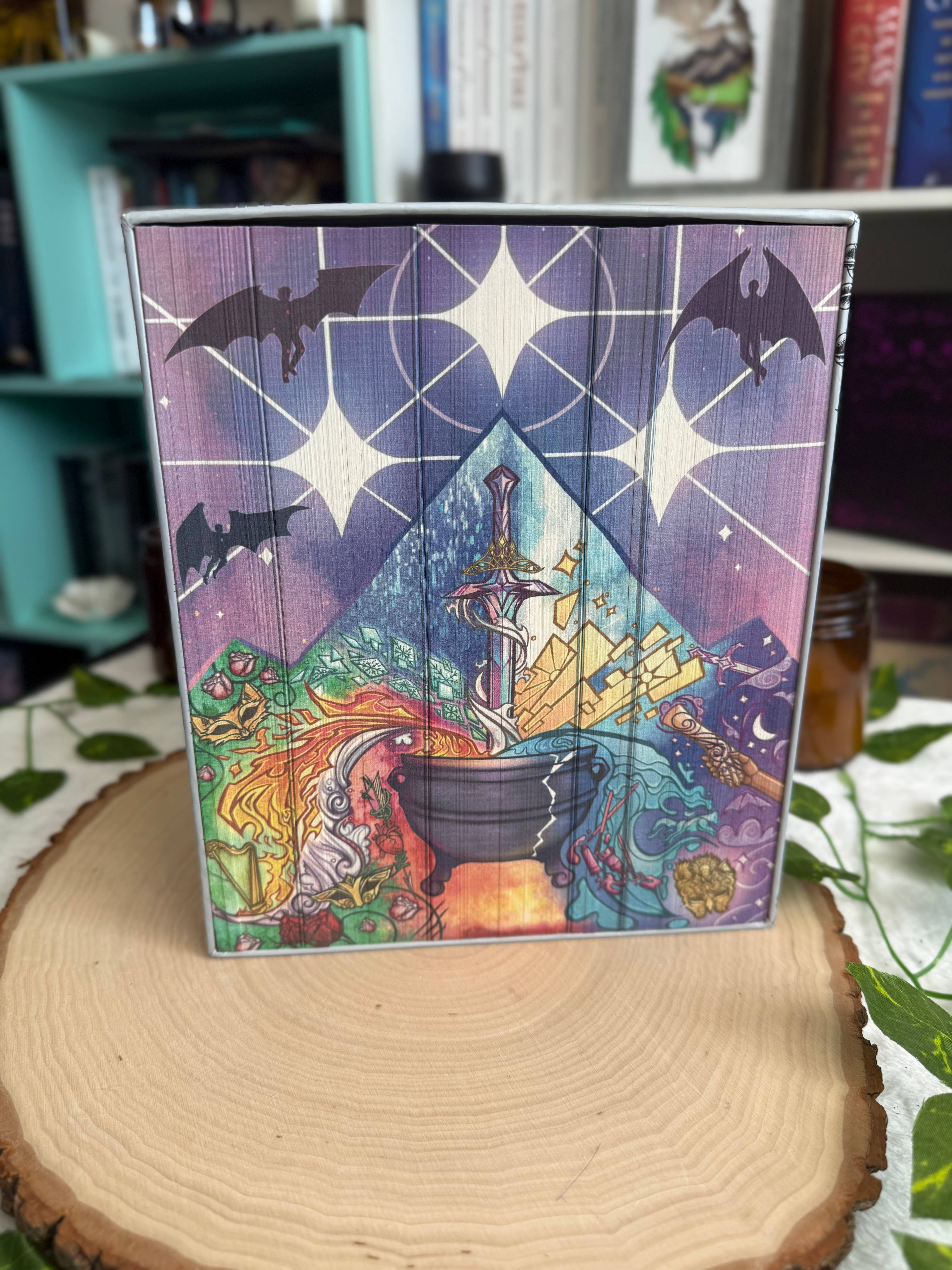 Custom Sprayed Edges - Vente Livre à exposer - Coffret ACOTAR édition à tranches colorées1