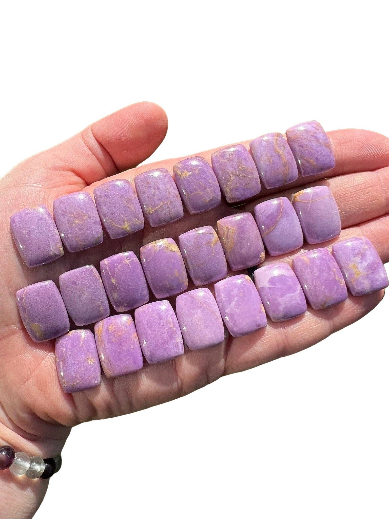 New Moon Beginnings - Wholesale Spiritual Stone/Crystal - Phosphosiderite Rectangle Cabochon