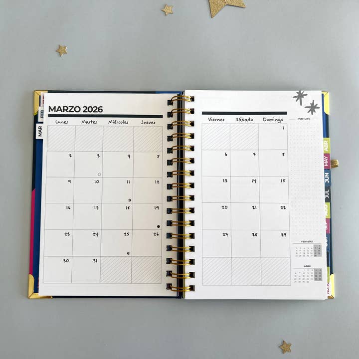 Pedrita Parker - Wholesale Planner - 2026 Agenda Week View - Shine Bright5