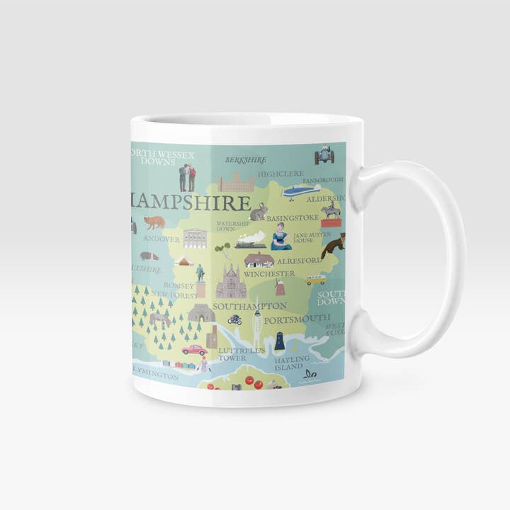 Betty Boyns Designs – wholesale Coffee mug – ILLUSTRATED MAP MUGS21