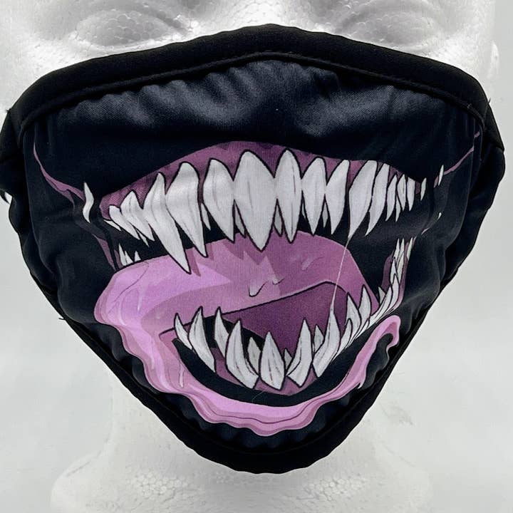 Masque facial Monster Mouth Dust avec poche filtrante pour la vente par Triclops Rabbit