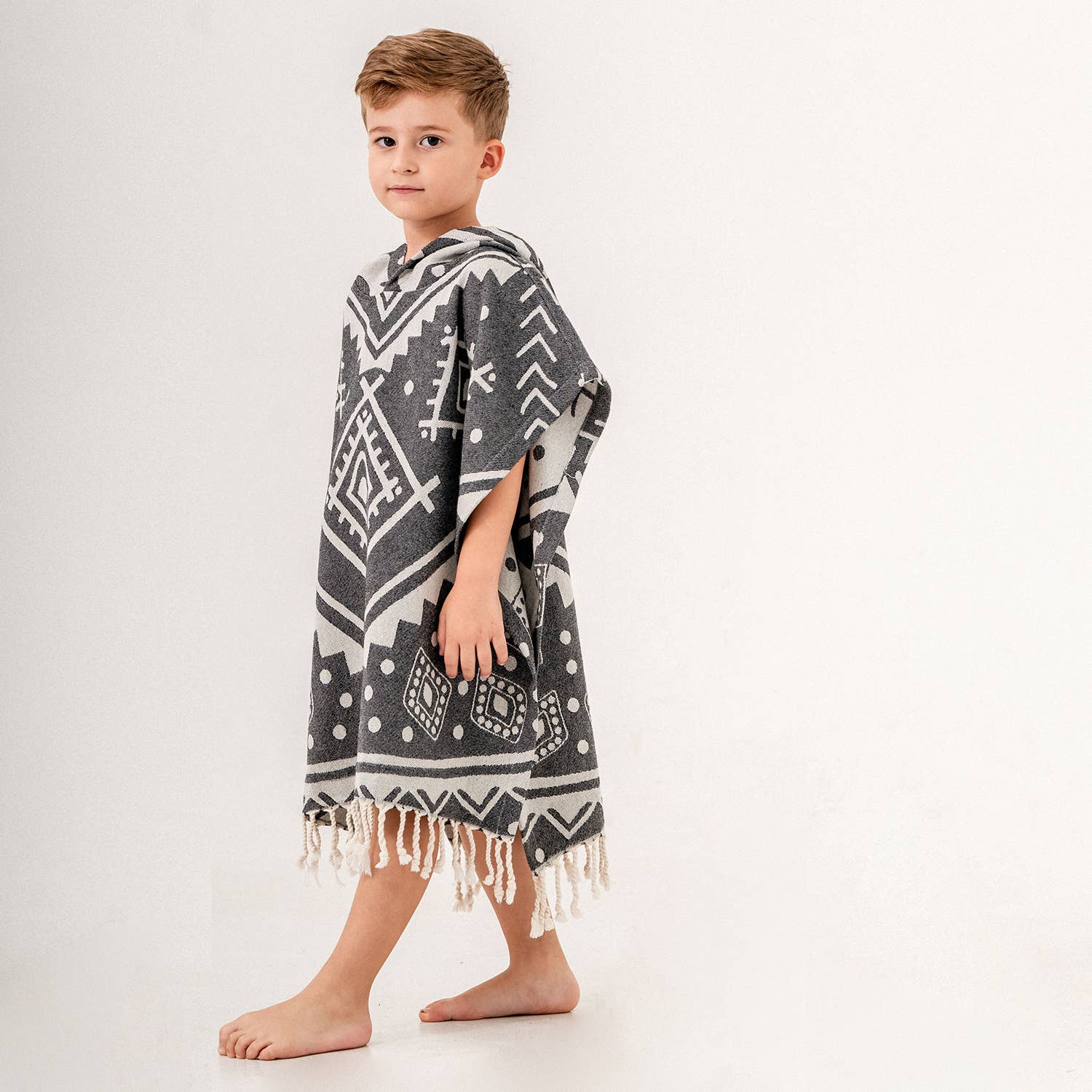 Kikoya – Toalha poncho - Crianças e bebés por atacado – Chuveiro de toalha de praia com capuz para crianças com capuz Surf Mudando de Natação16