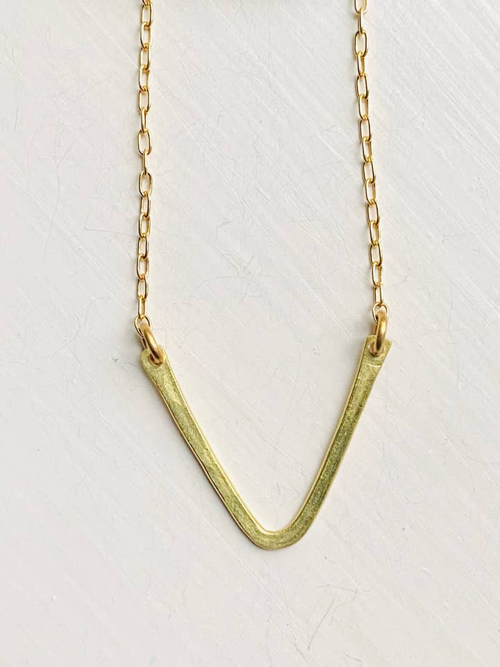 Simple Short V Necklace for wholesale by Darby Drake Jewelry & Design