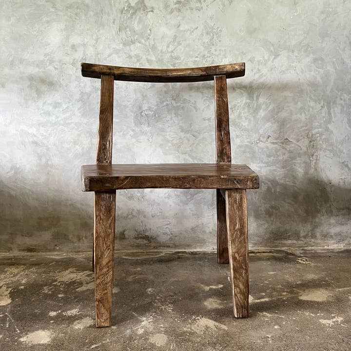 Office Objets – wholesale Chair – Large chair or armchair in antique teak H84 L6014