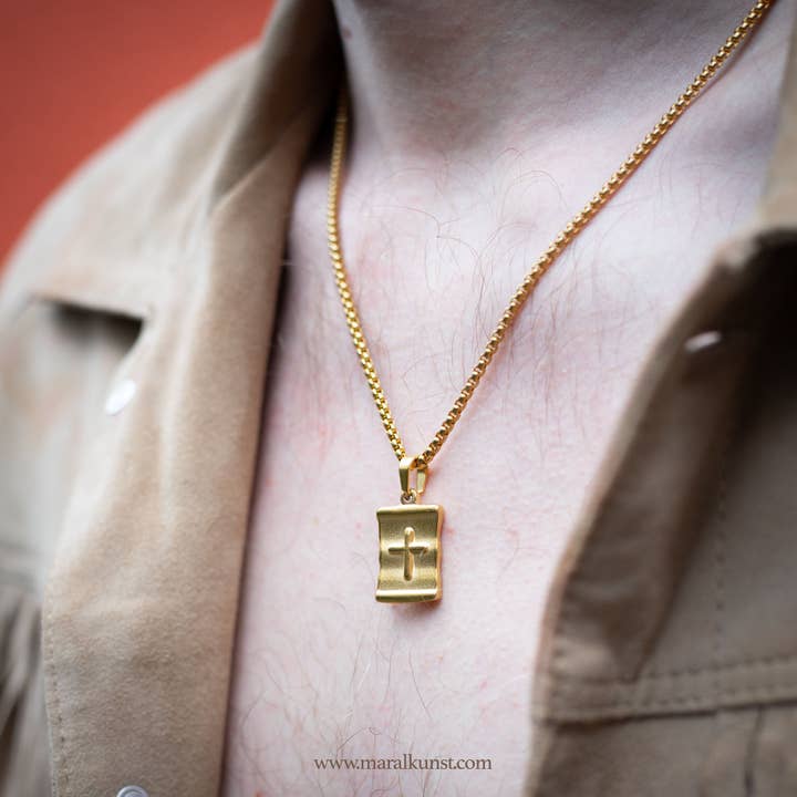 Genderless Cross Necklace for wholesale by Maral Kunst