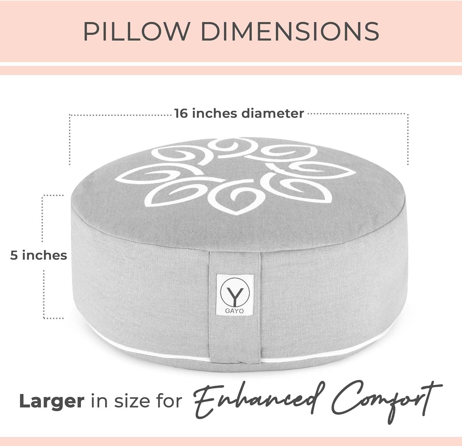 YO GAYO - Wholesale Yoga Accessories - Premium Buckwheat Meditation Cushion3