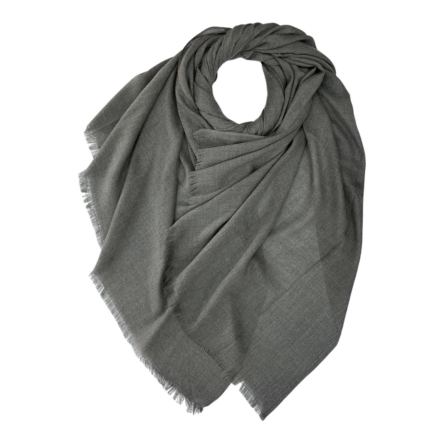 Lili Scarves (US Duty Free) – wholesale Scarf – Women's – Thick Plain Cotton Wool Winter Scarf1