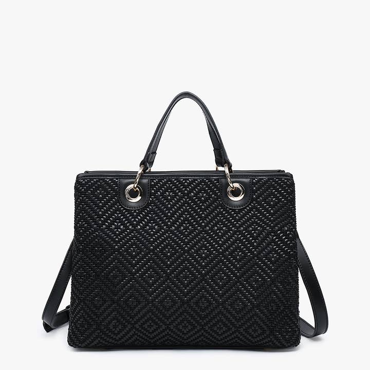 Jen & Co. - Wholesale Tote Bag - Women's - M2429DIA Nancy Woven Diamond Women's Tote Bag