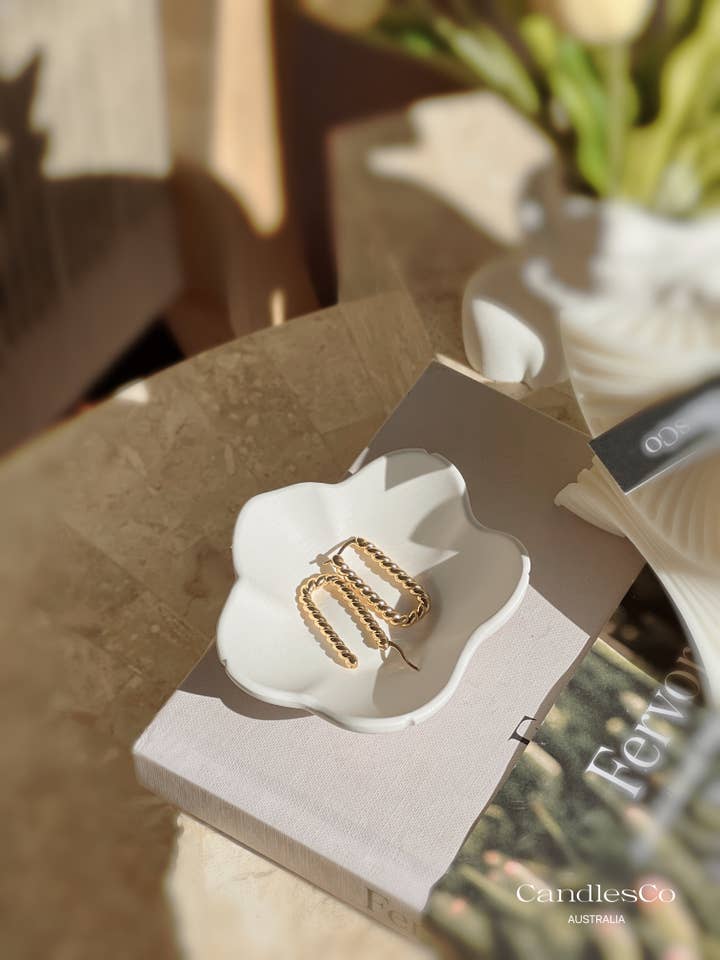 Floral Trinket Dish Home Decor for wholesale by CandlesCo Australia