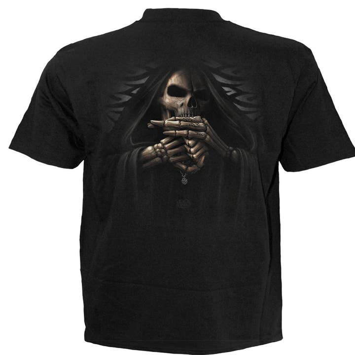 Spiral - Wholesale T-Shirt (Graphic) - Men's - BONE FINGER - T-Shirt Black1