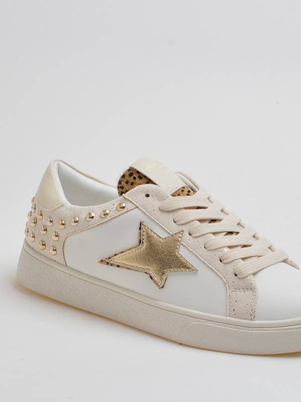 FAUX LEATHER STUDDED SNEAKER for wholesale by SWEET MAGIC MODA Y COMPLEMENTOS