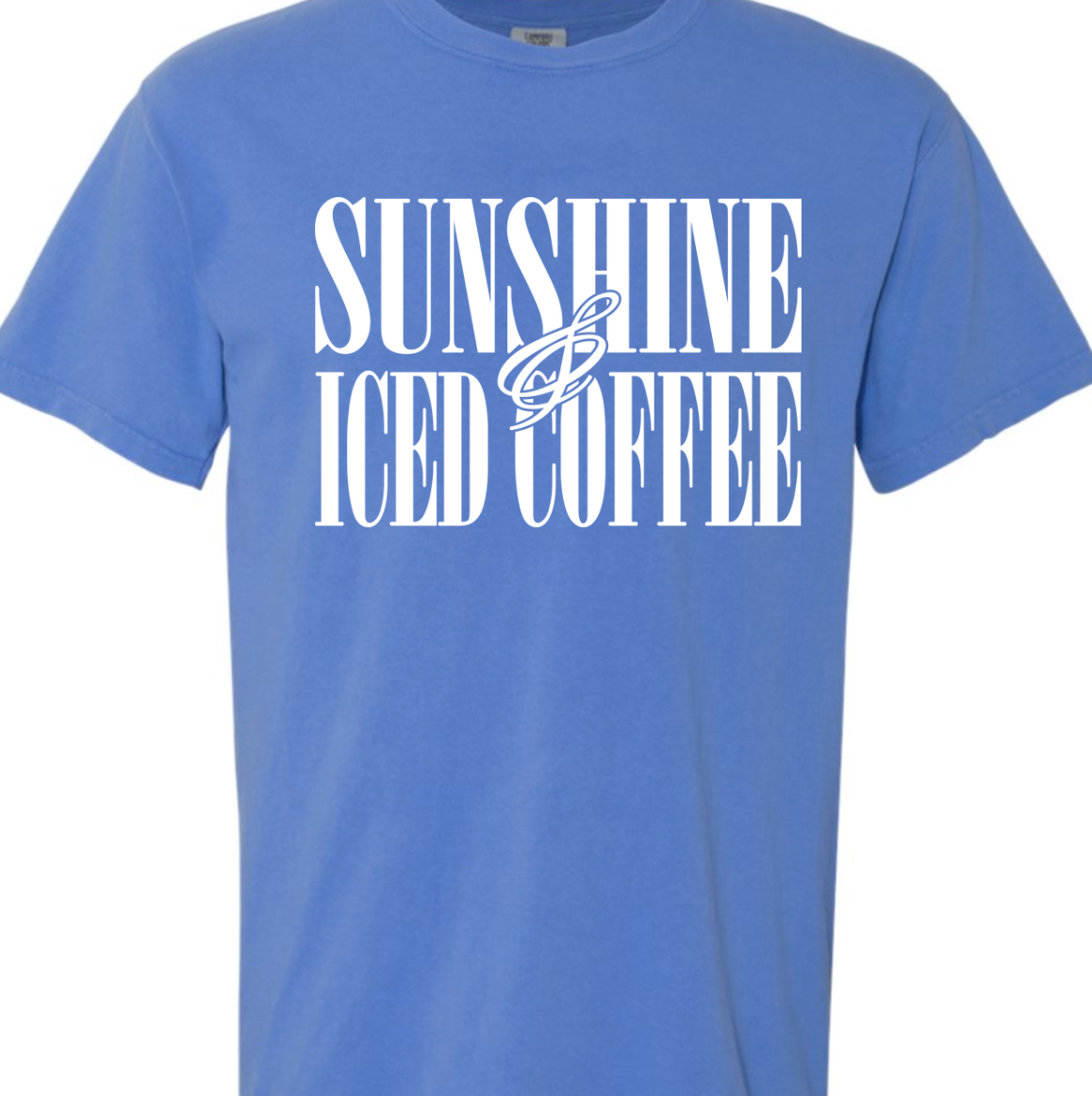 Kiki's Boutique - Wholesale Screen Printed T-Shirt - Women's - Sunshine and Iced Coffee Comfort Color Tee3