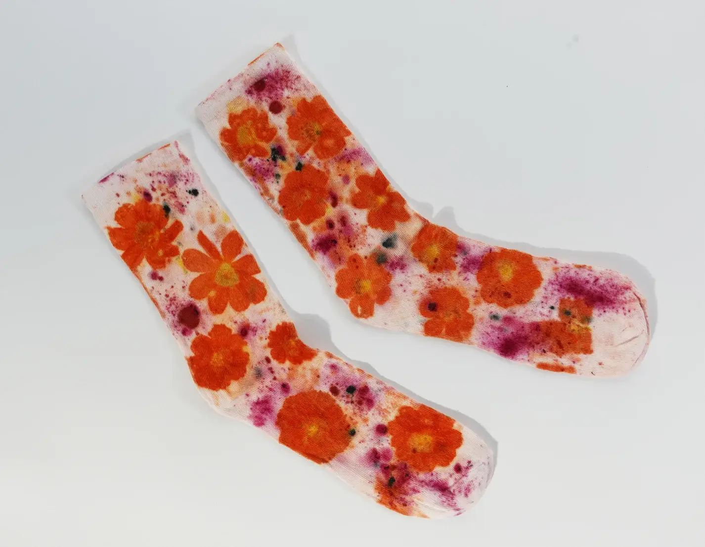 DYE KWEEN - Wholesale Socks - Women's - Flower Power Cotton Crew Sock12