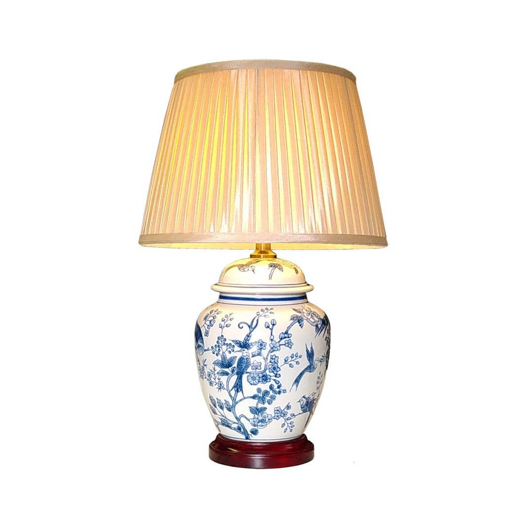 Mandarin Arts Ltd – wholesale Accent/desk lamp – Tropical Birds Jar Lamp4