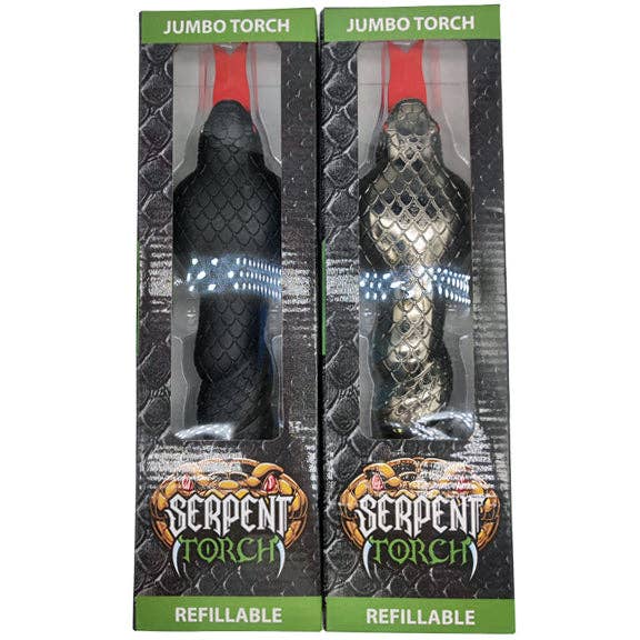 Novelty Closeout - Wholesale Lighter - Smokezilla Jumbo Serpent Torch Stick Assortment - 6/Pack