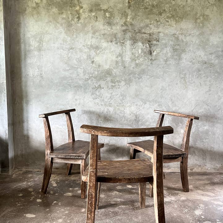 Office Objets – wholesale Chair – Large chair or armchair in antique teak H84 L6060