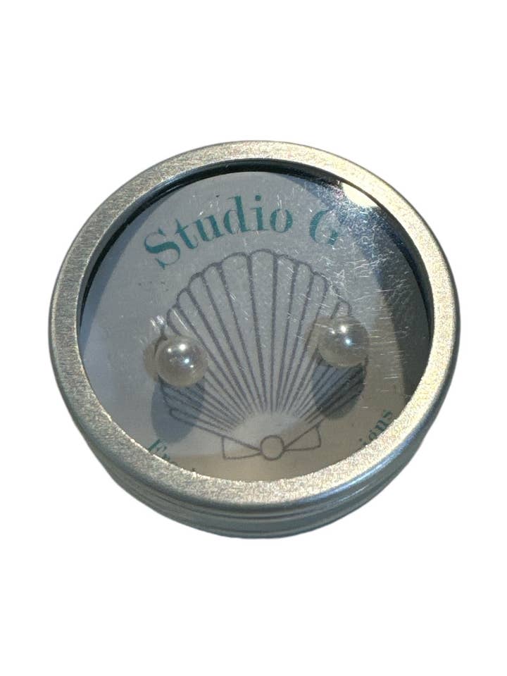 #99-3-4mm Freshwater Pearl Stud for wholesale by Studio G