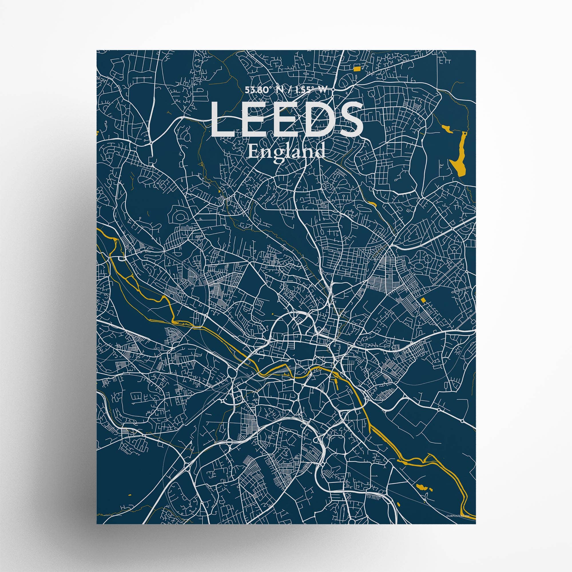 OurPoster.com – wholesale Poster – Leeds karta affisch152