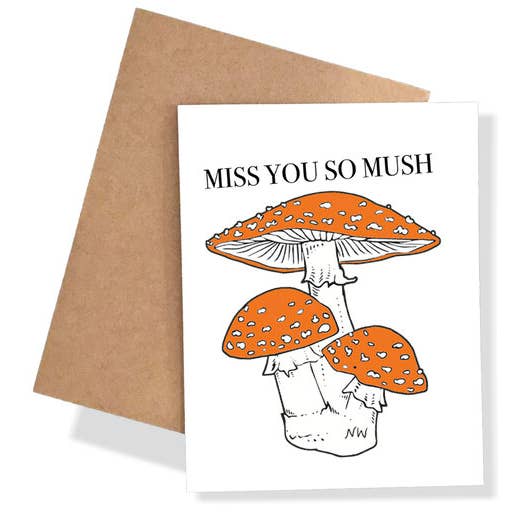 Miss You So Mush Card for wholesale by Nature Walk