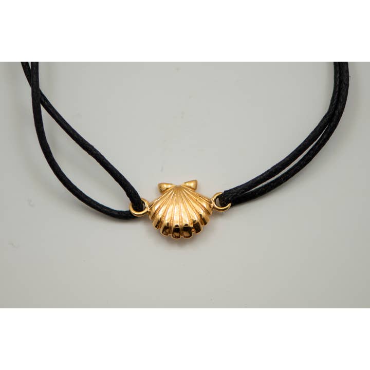 TALISMAN JEWELLERY - Wholesale Charm/Dangle Bracelet - Camino de Santiago Shell Cord Bracelet 18k Gold Plated
