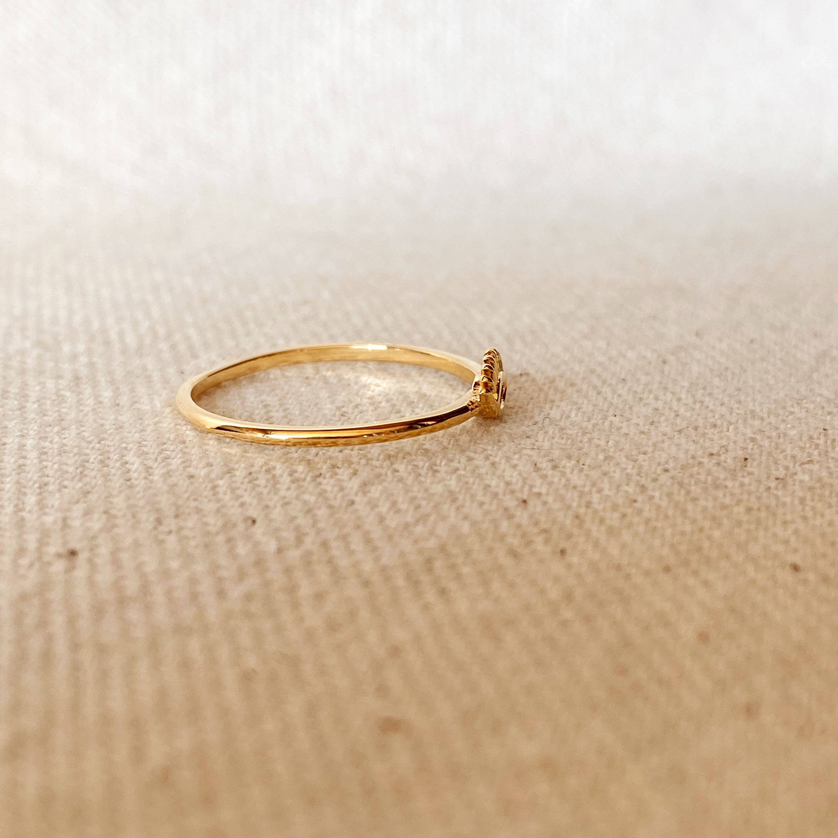 GoldFi - Vente Solitaire - Bague Œil Mauvais en plaqué or 18 carats avec pierre en zirconium bleu1