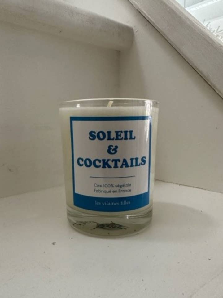 Candle "Sun and Cocktails" for wholesale by Les Vilaines Filles