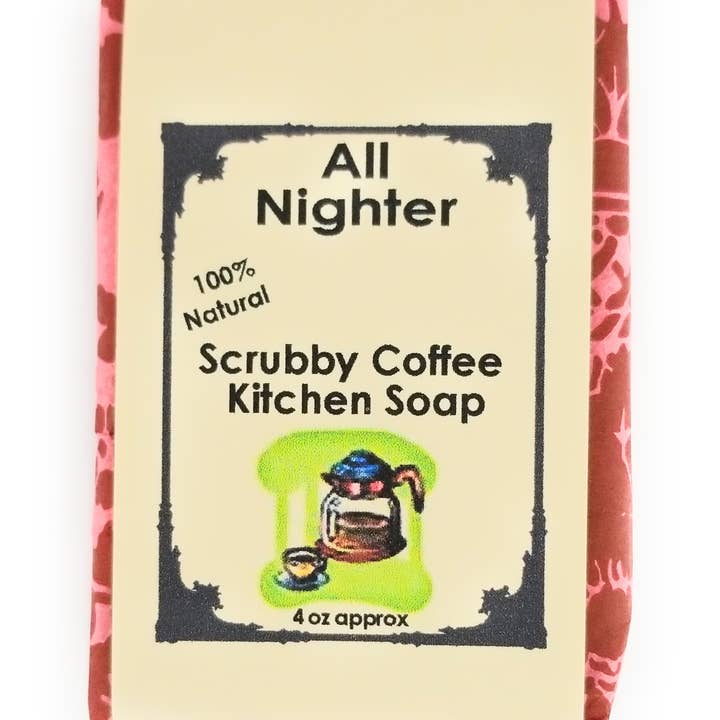 Coffee 100% Natural Scent/Color-Free Shea Butter Scrub Soap for wholesale by Corner Soap Shop