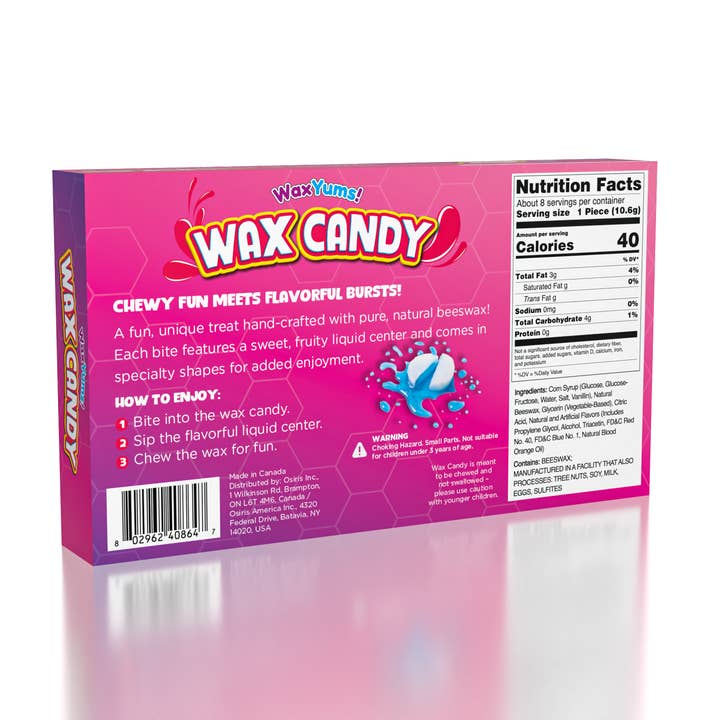 Showcase - Wholesale Gummy - WaxYums!™ – TikTok Viral Wax Candy with Fruity Center 3 oz