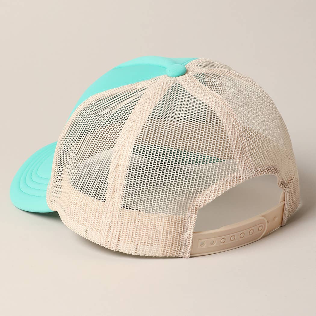 Fashion City – wholesale Trucker hat – Women’s – Plain Foam Rope Mesh Back Trucker Hat 32