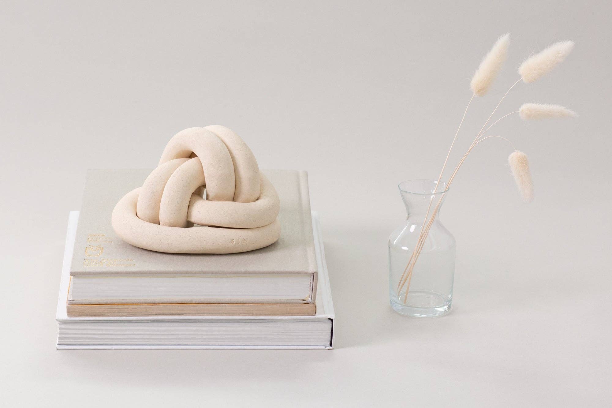 Virginia Sin - Wholesale Decorative Tabletop Object - XL Fist Knot, Bone4