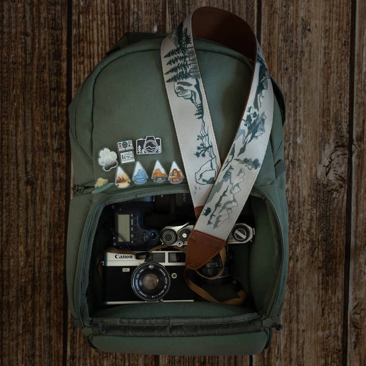 Wildtree - Wholesale Camera Strap - National Park Inspired Camera Strap Brown