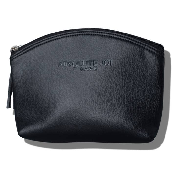 Black Pebbled Cosmetics Bag - Wholesale for wholesale by AbsoluteJOI Skincare