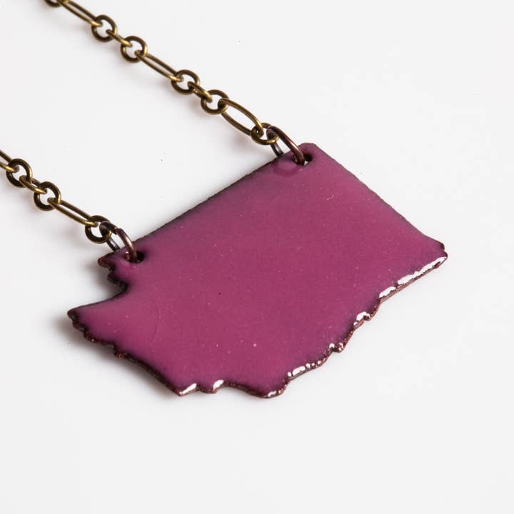 Washington Enamel Necklace for wholesale by Forge + Fire