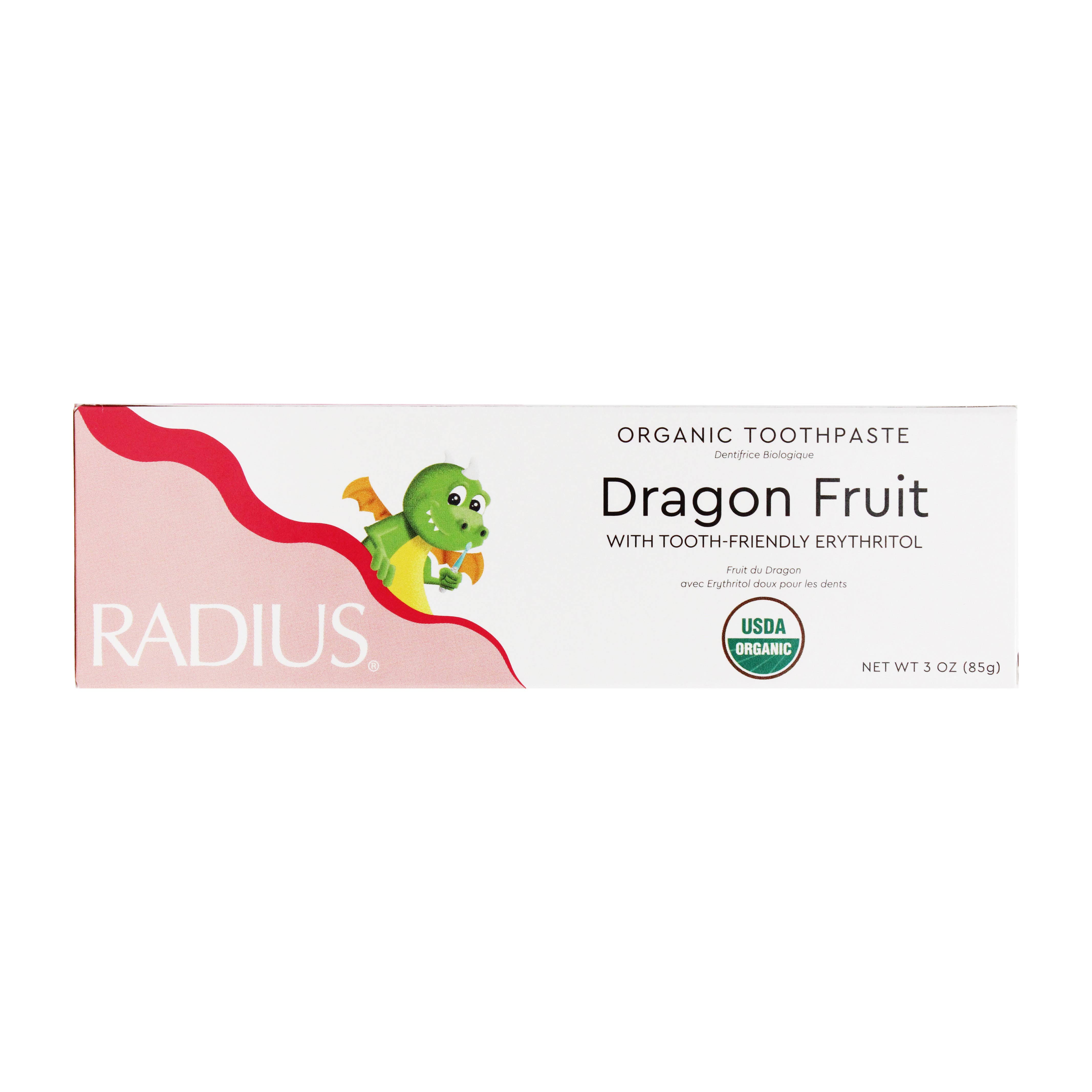 RADIUS – Großhandel Zahnpasta – USDA Bio-Zahnpasta für Kinder mit Drachenfrucht, ab 6 Monaten, 85 g4