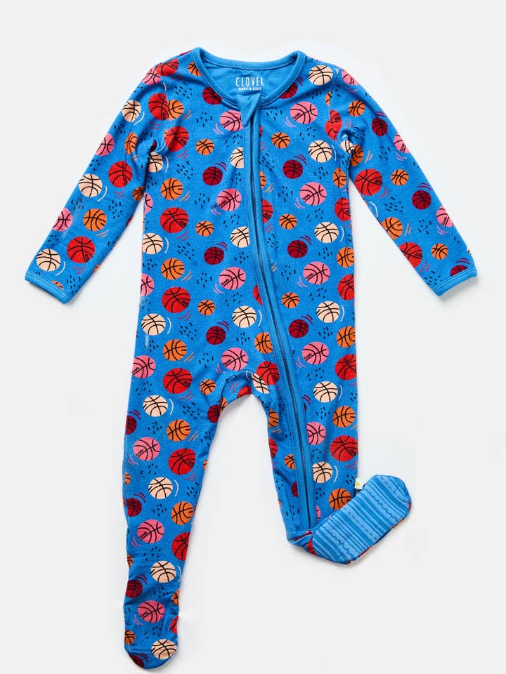 Clover x Trae Young Zip Footie for wholesale by Clover Baby & Kids