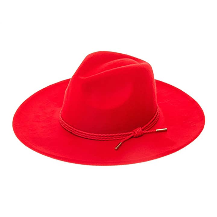 AdornWise - Wholesale Fedora - Women's - Vegan Felt Flat Brim Panama Hat