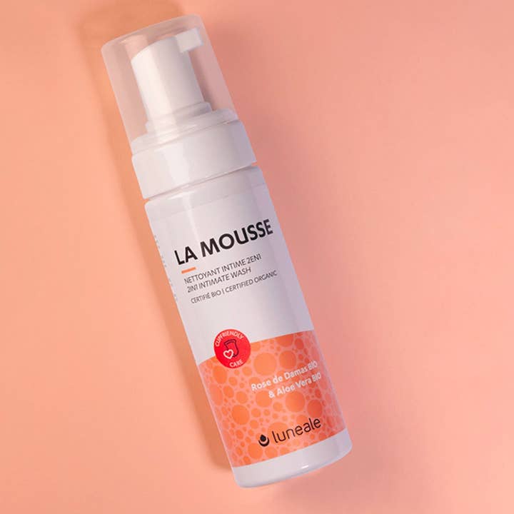 Luneale – Engroshandel Intimserviet – La Mousse BIO - Intim rengøringsmiddel+menstruationskop