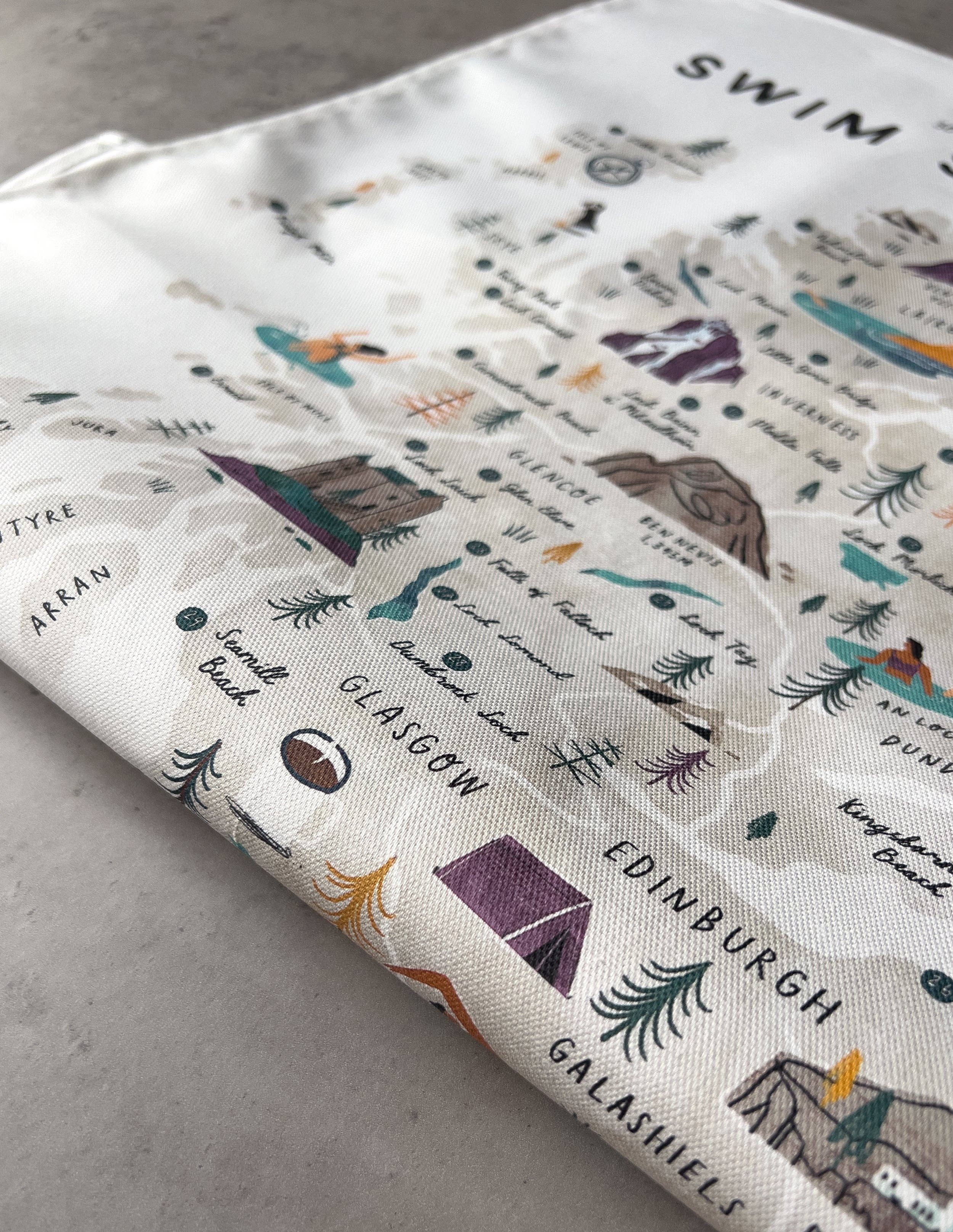 Oldfield Design Co - Vendita all'ingrosso Strofinacci - Asciugamano da cucina Swim Scotland4