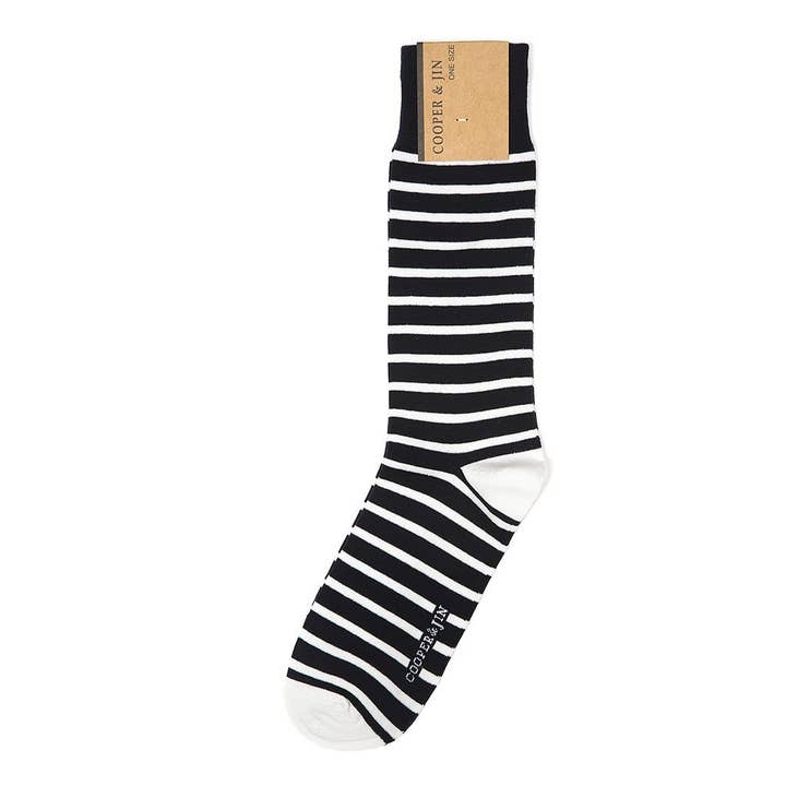 Crew Socks for Men - Freedom Stripes Style for wholesale by Cooper & Jin