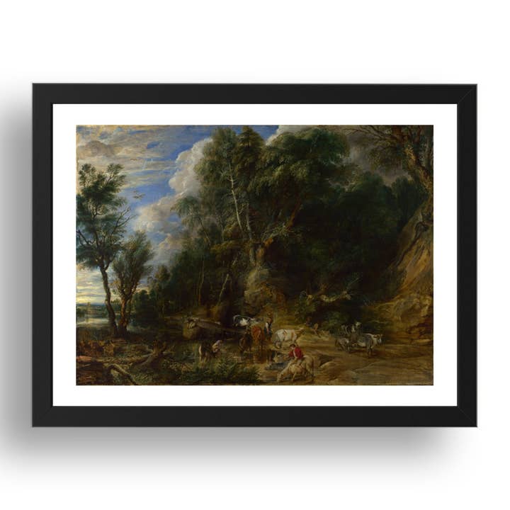Peter Paul Rubens: The Watering Place, Poster in 17x13"(A3) Frame for wholesale by PERIOD PRINTS