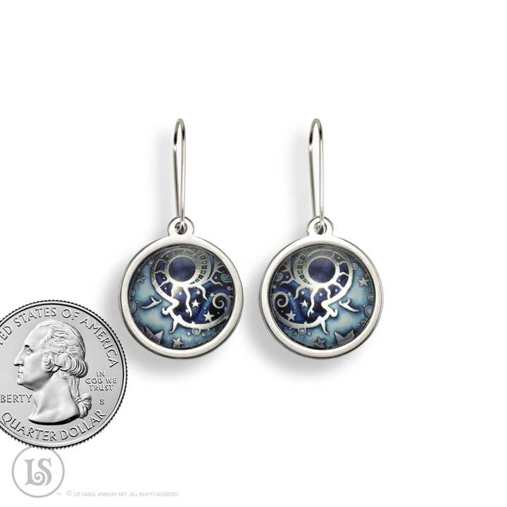 Liz Sabol Jewelry Art - Wholesale Dangle Earrings - Man in the Moon Earrings2