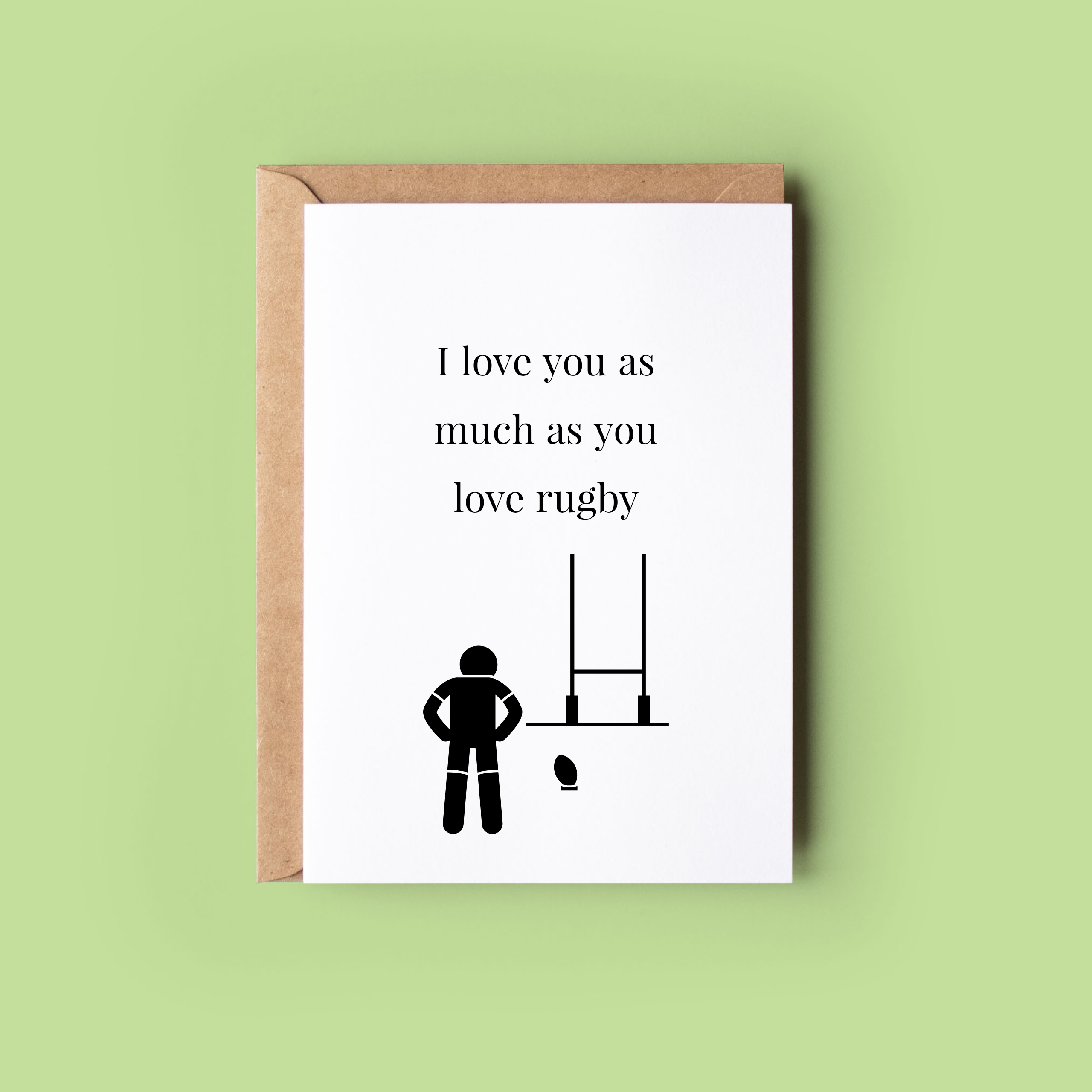 Wonky Cards - Wholesale Love Card - I Love You as Much as You Love3