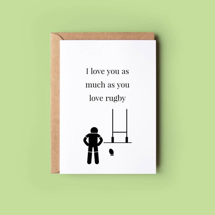 Wonky Cards - Wholesale Love Card - I Love You as Much as You Love3