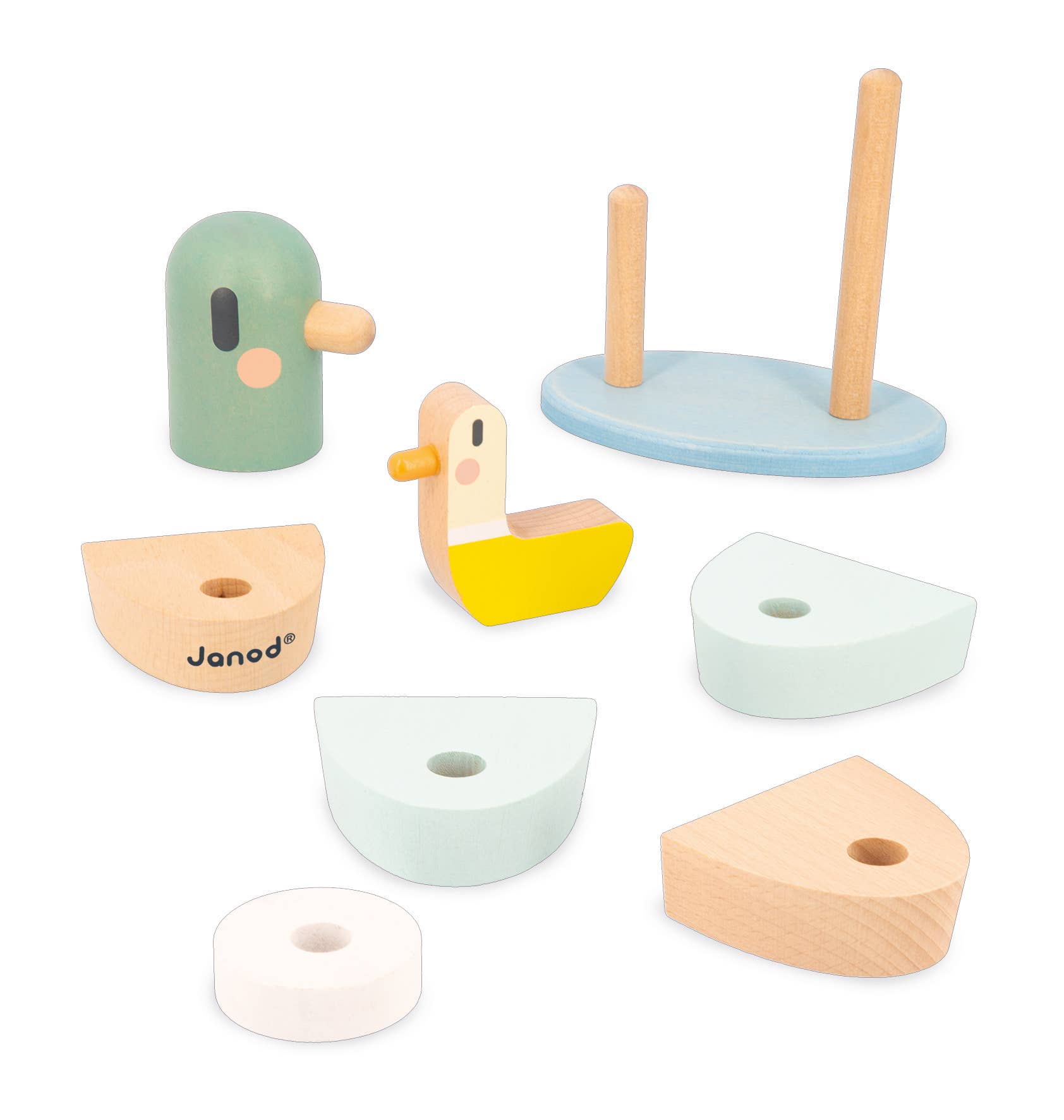 Janod - Vente Jouet en bois – enfant - SWEET COCOON - CANARDS EMPILABLES3