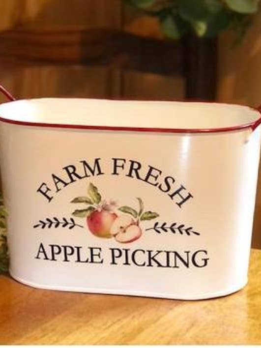 Red Rim Farm Fresh Oval Container for wholesale by DNS Designs