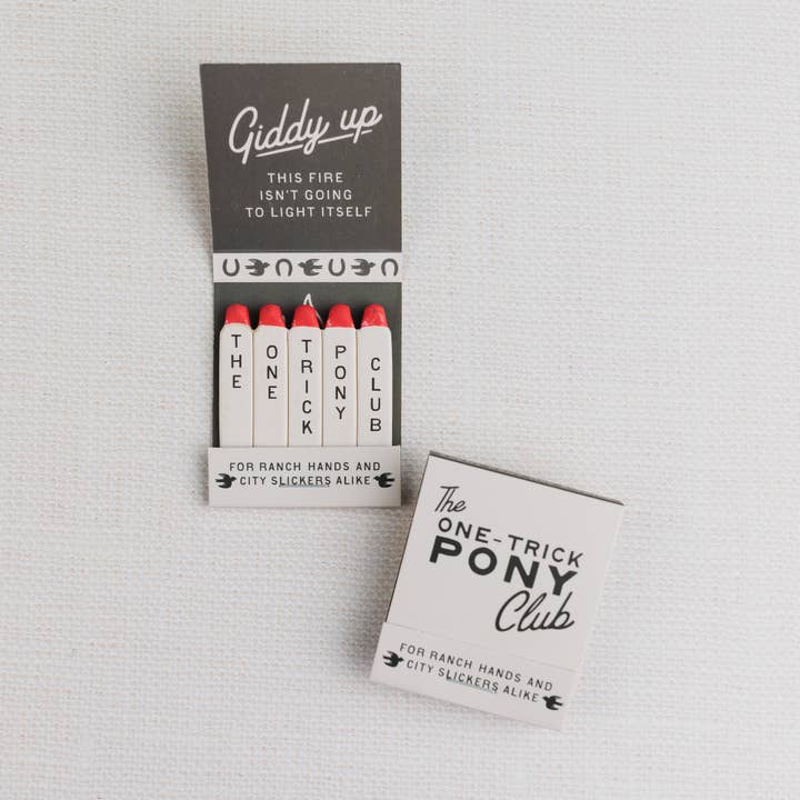 Morgan Lacey Hart - Wholesale Matches - The One-Trick Pony Matchbook | New Design!