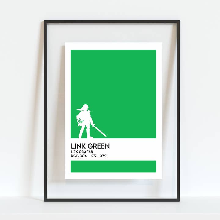 Stampa Retro Link Gamer (12,7 x 17,8 cm) per la vendita all'ingrosso da parte di Colour Me Fun