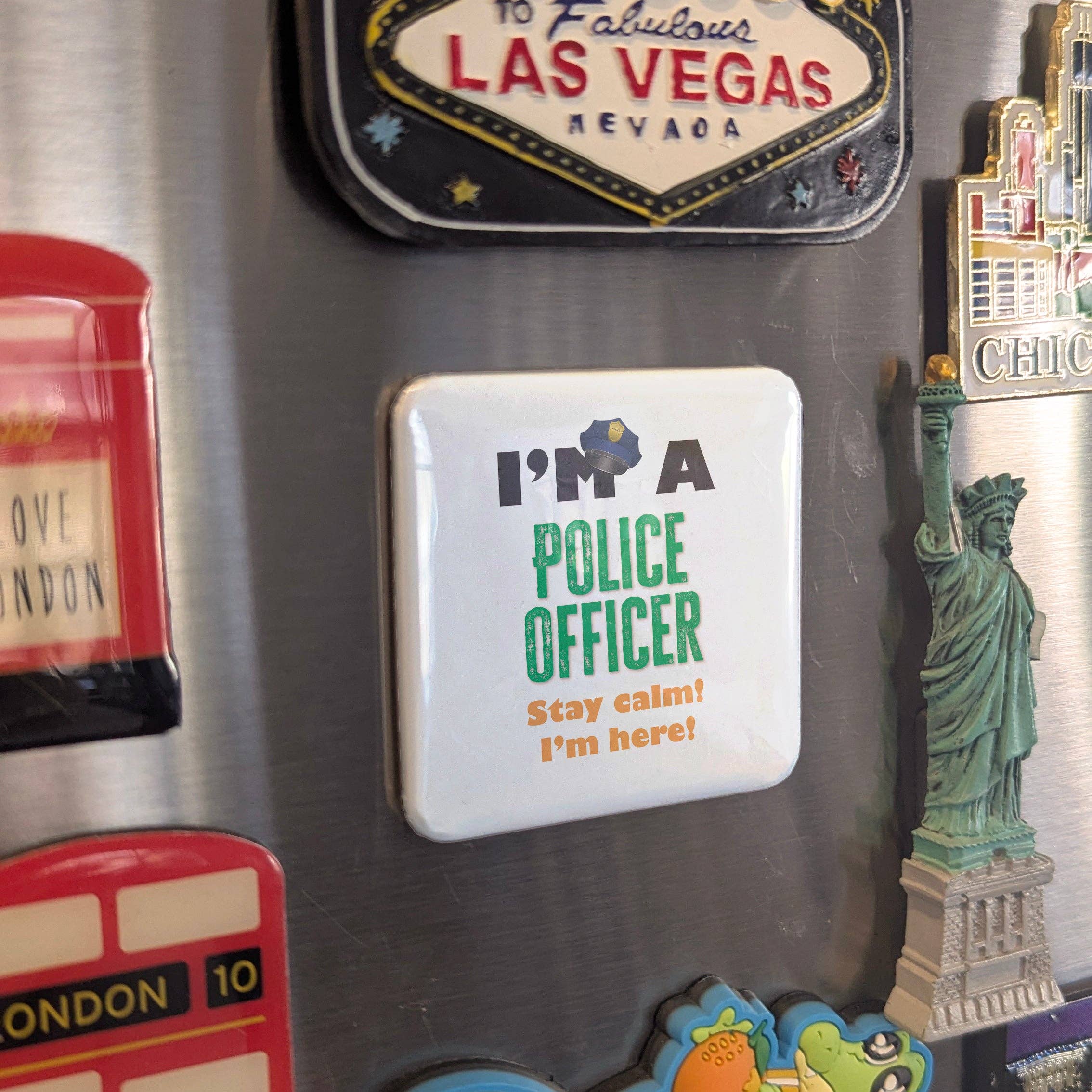 PhiloPerse - Wholesale Magnet - I'm a Police Officer Fridge Magnet2